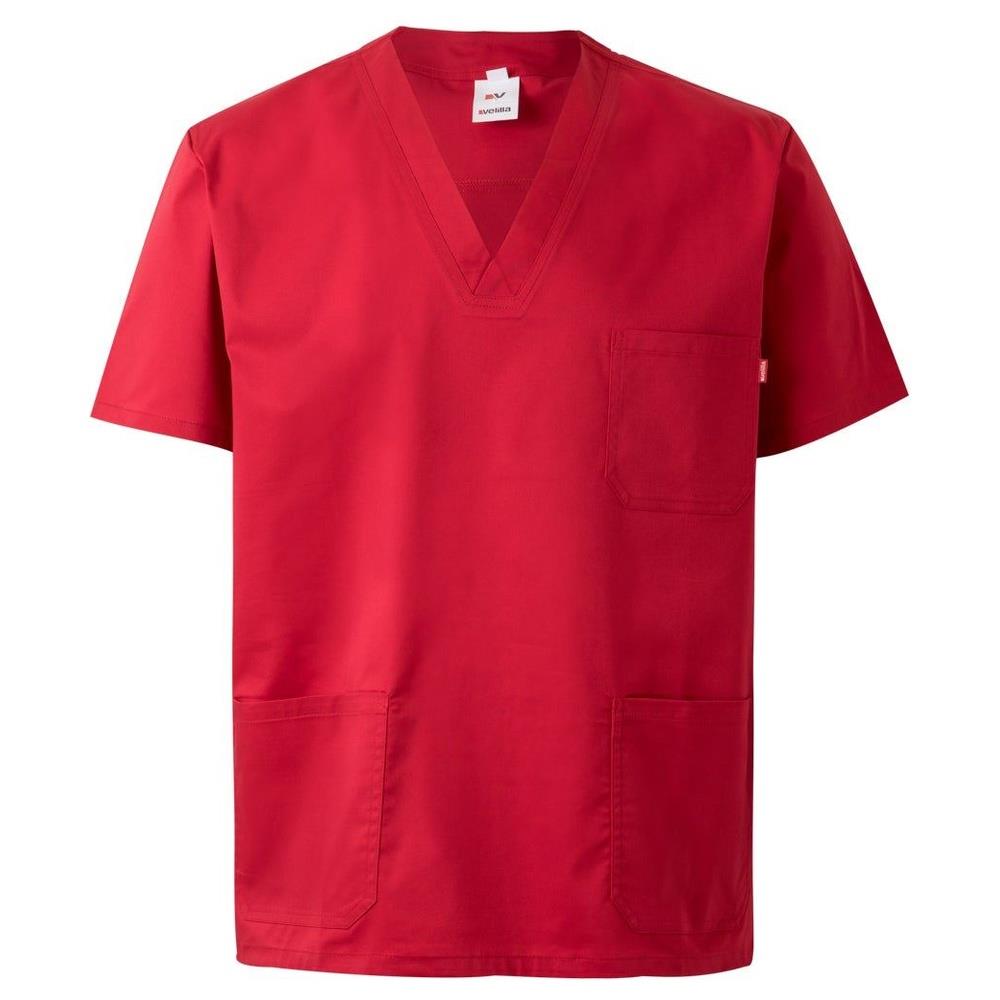 casacca velilla  stretch maniche corta cod 535206s rosso xs