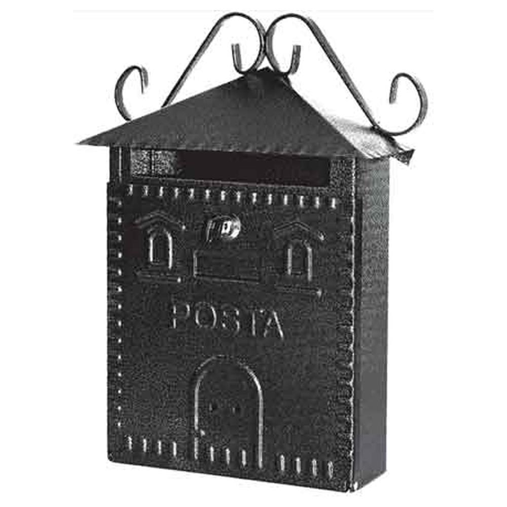 cassetta postale 'rustica' residence mm 300x100x360h - nera