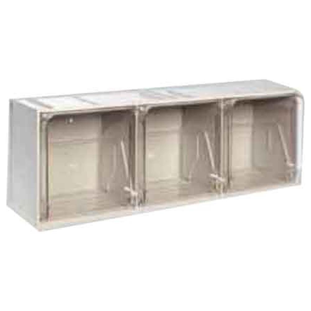 cassettiera con cassetti basculanti 'crystal box'