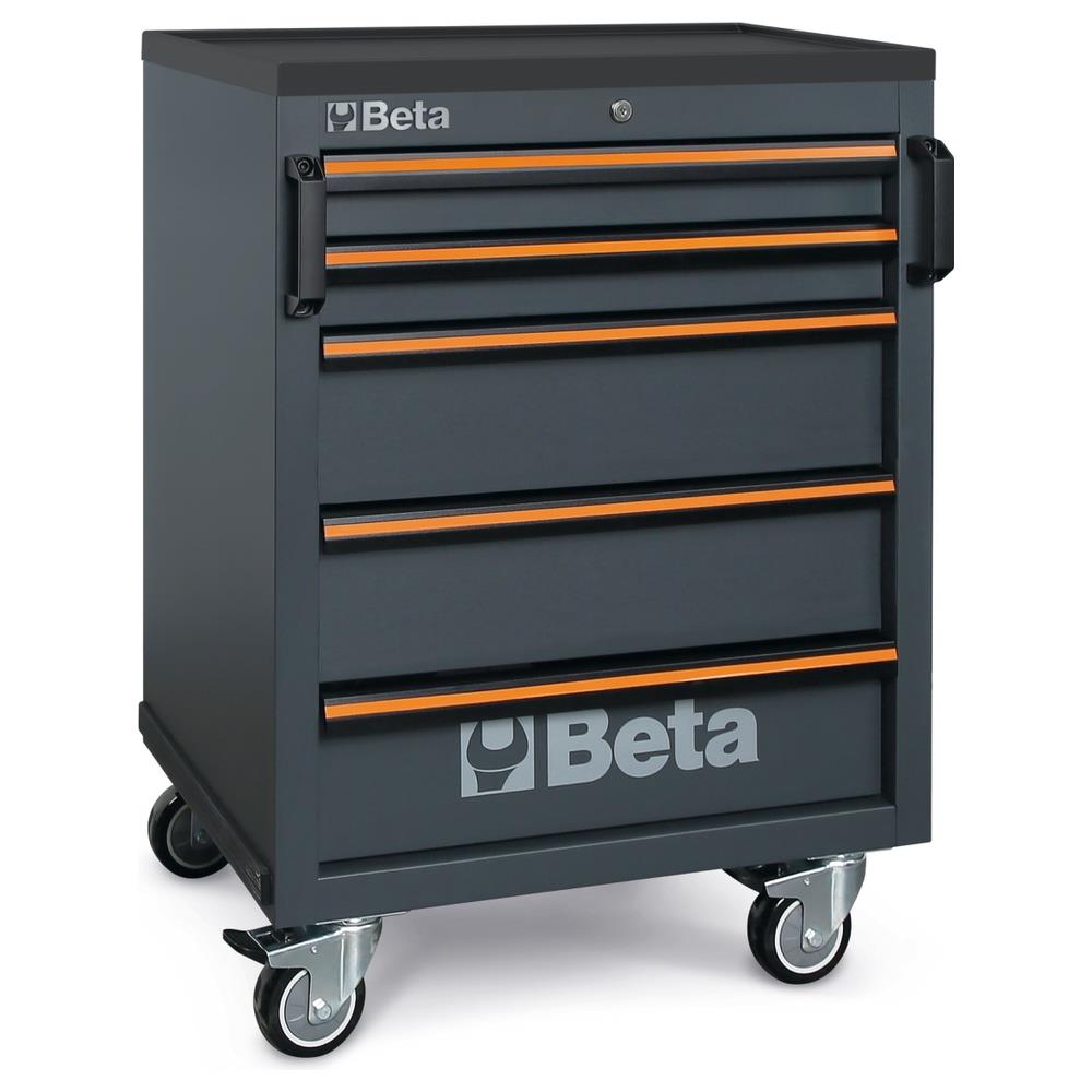 cassettiera mobile con 5 cassetti per arredo officina c45pro 2.0 betac45pro c45pro 2.0 c5