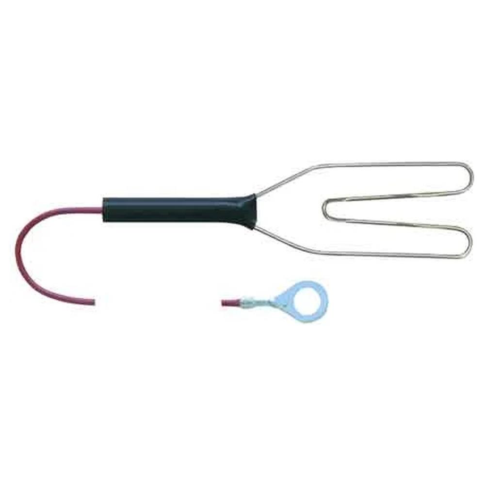 cavo di collegamento con morsetto per recinti elettrici 125 cm