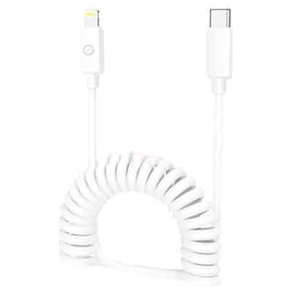 cavo di ricarica a molla usb-c/lightning lostech 120 cm