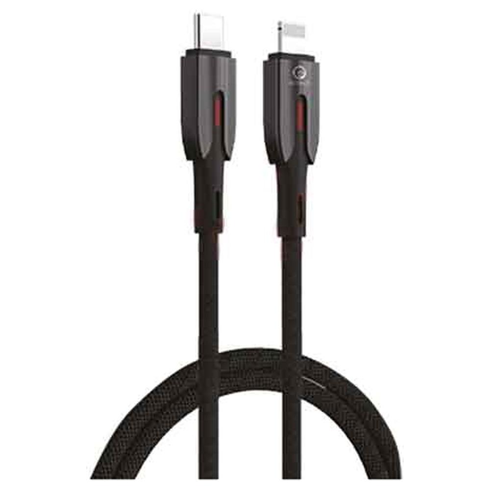cavo di ricarica 'fast charge' usb-c/lightning lostech 120 cm