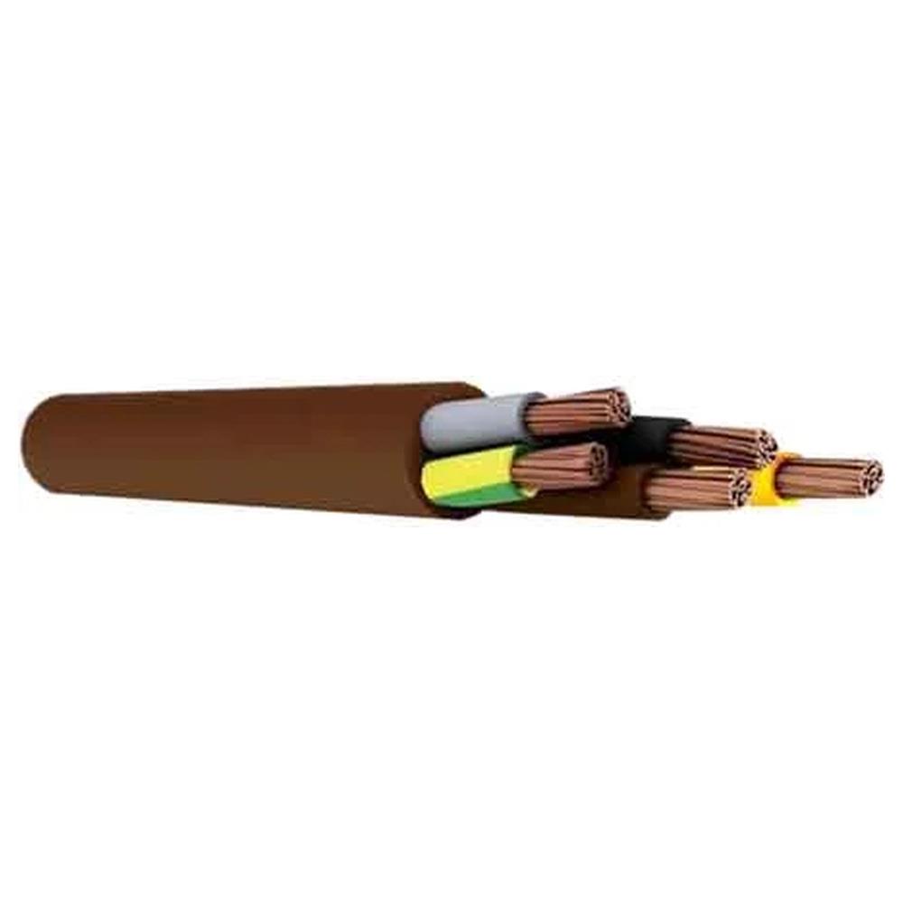 cavo pentagonale  marrone  sezione 5x1,5 mm