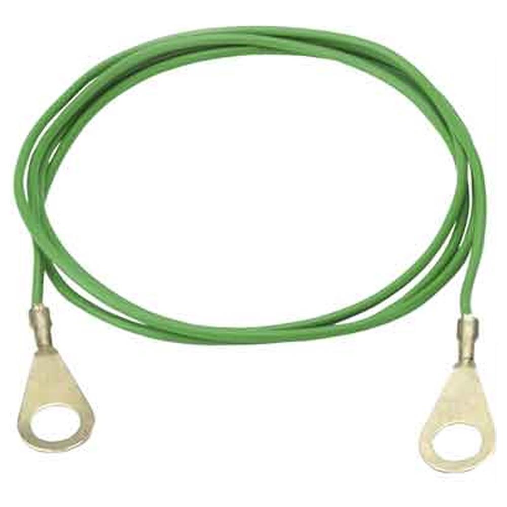 cavo per collegamento di massa a terra 100 cm - colore verde