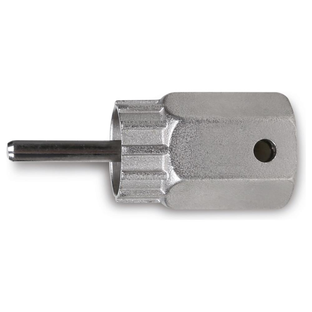 chiave estrattore per ruote libere shimano® a cassetta con perno di guidanichelata beta 3984/3