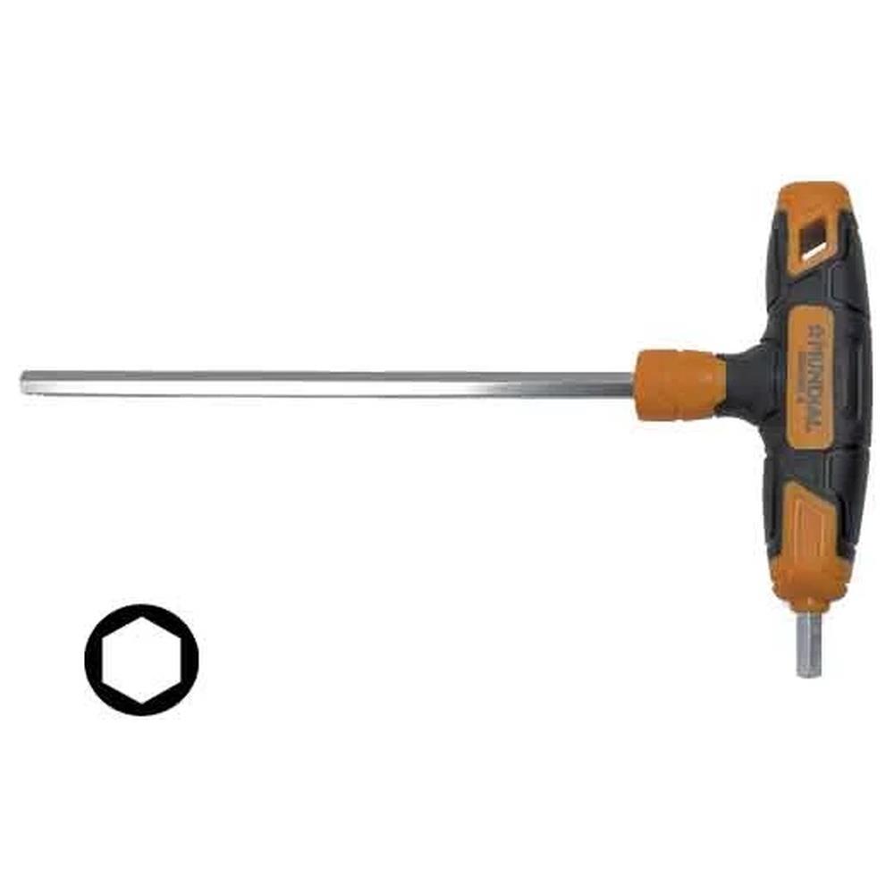 chiave maschio esagonale con impugnatura a t pro mundial 6 mm
