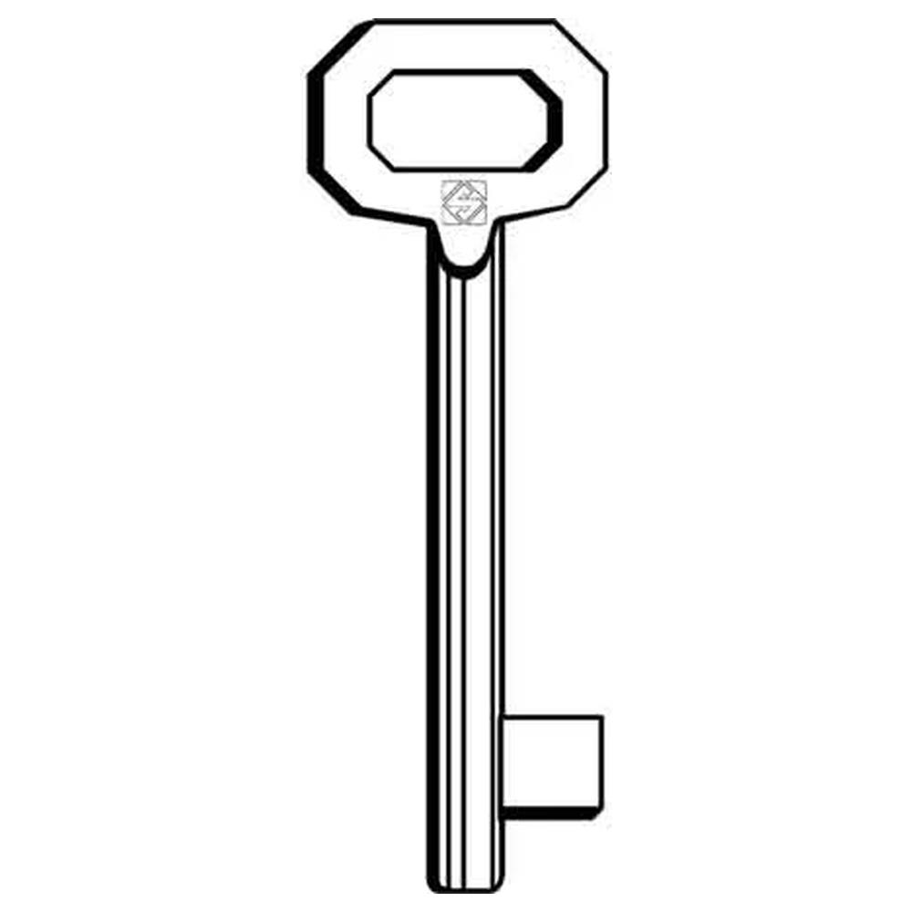 chiave tipo patent acciaio
