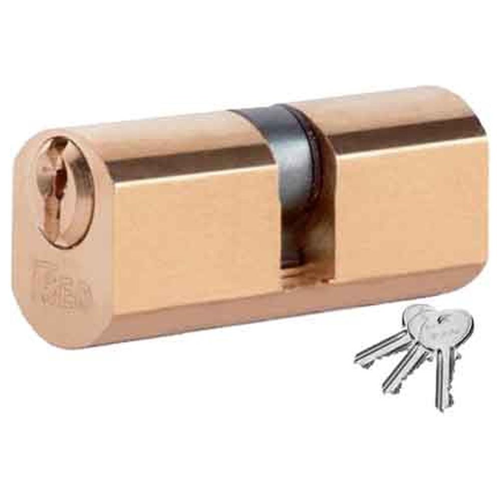 cilindro sfaccettato 22 a doppio profilo 'f5' iseo 54 mm (22+10+22)