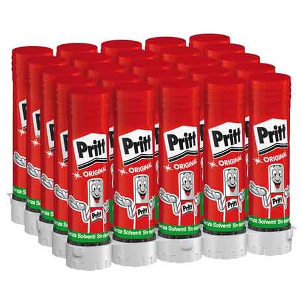colla stick 'pritt' 11 gr - confezione 25 pezzi