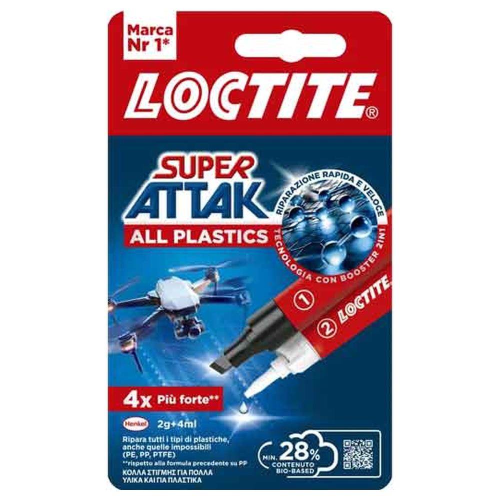 colla 'super attak plastica' 2 gr + 4 ml