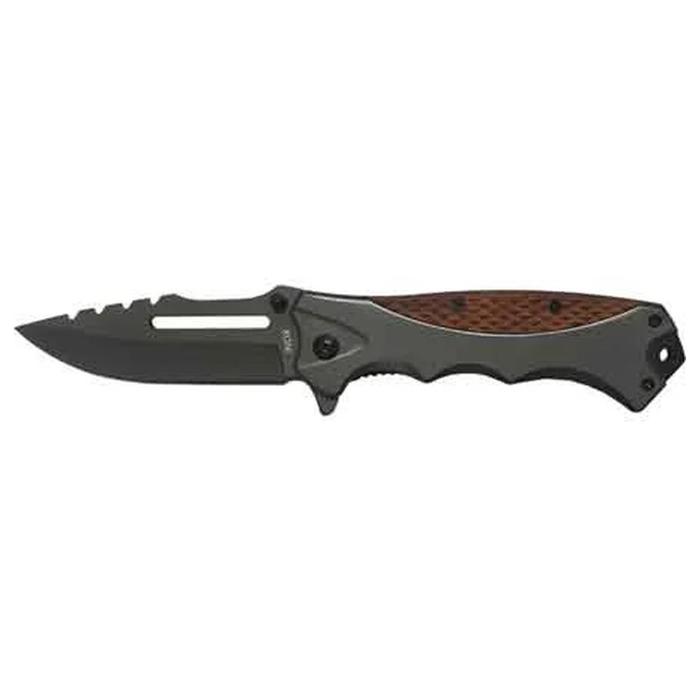 coltello da tasca manico legno7alluminio 26565 ausonia 21 cm