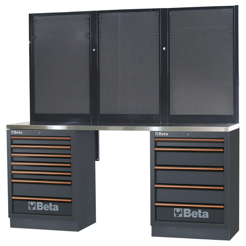 combinazione banchi arredo officina c45pro 2.0 betac45pro c45pro 2.0 bpx-2,0