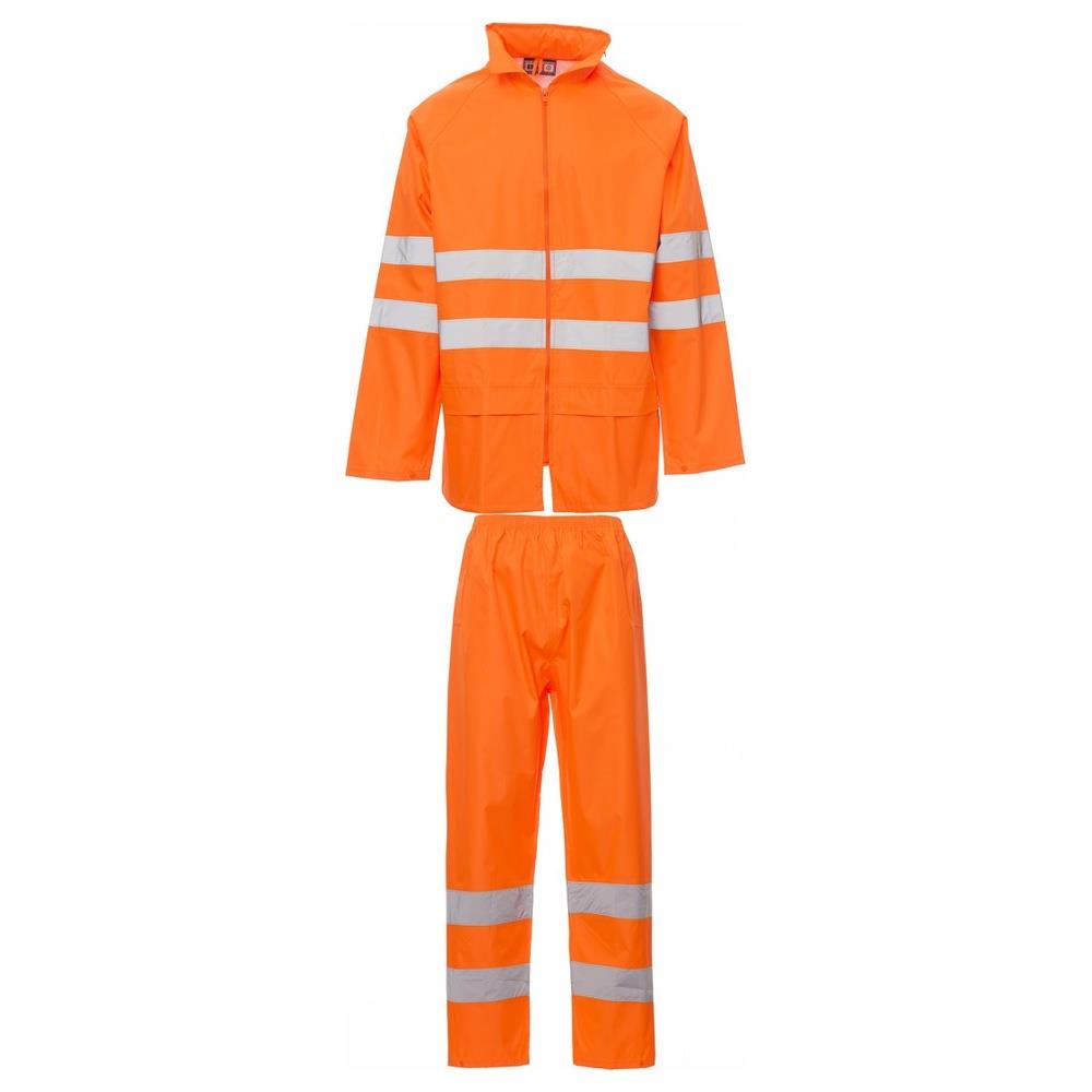 completo antipioggia payper hi-vi rainset arancione fluo m