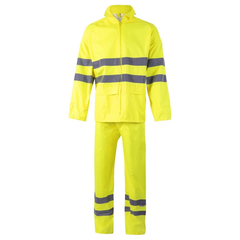completo velilla anti-pioggia due pezzi cod 189 giallo fluo m