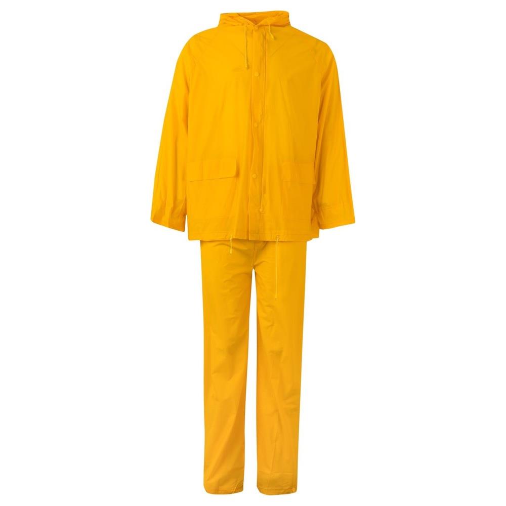 completo velilla anti-pioggia due pezzi con cap cod 19000 giallo m