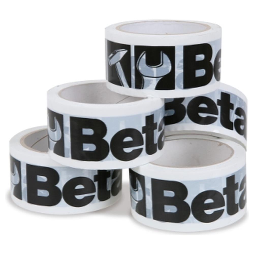 confezione da 36 rotoli di nastro adesivo per imballo, logo beta, bianco betacollection 9589b/36