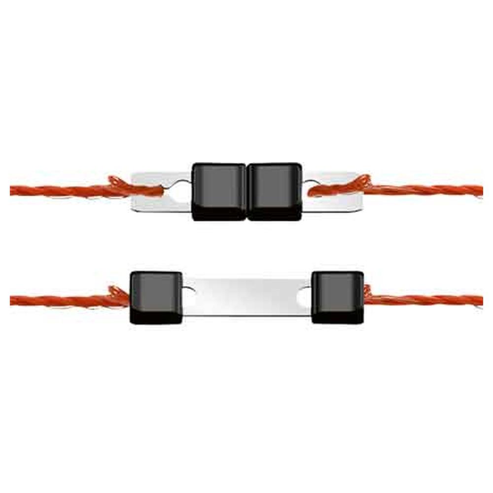 connettore per filo elettrificato litzclip confezione 10 pezzi