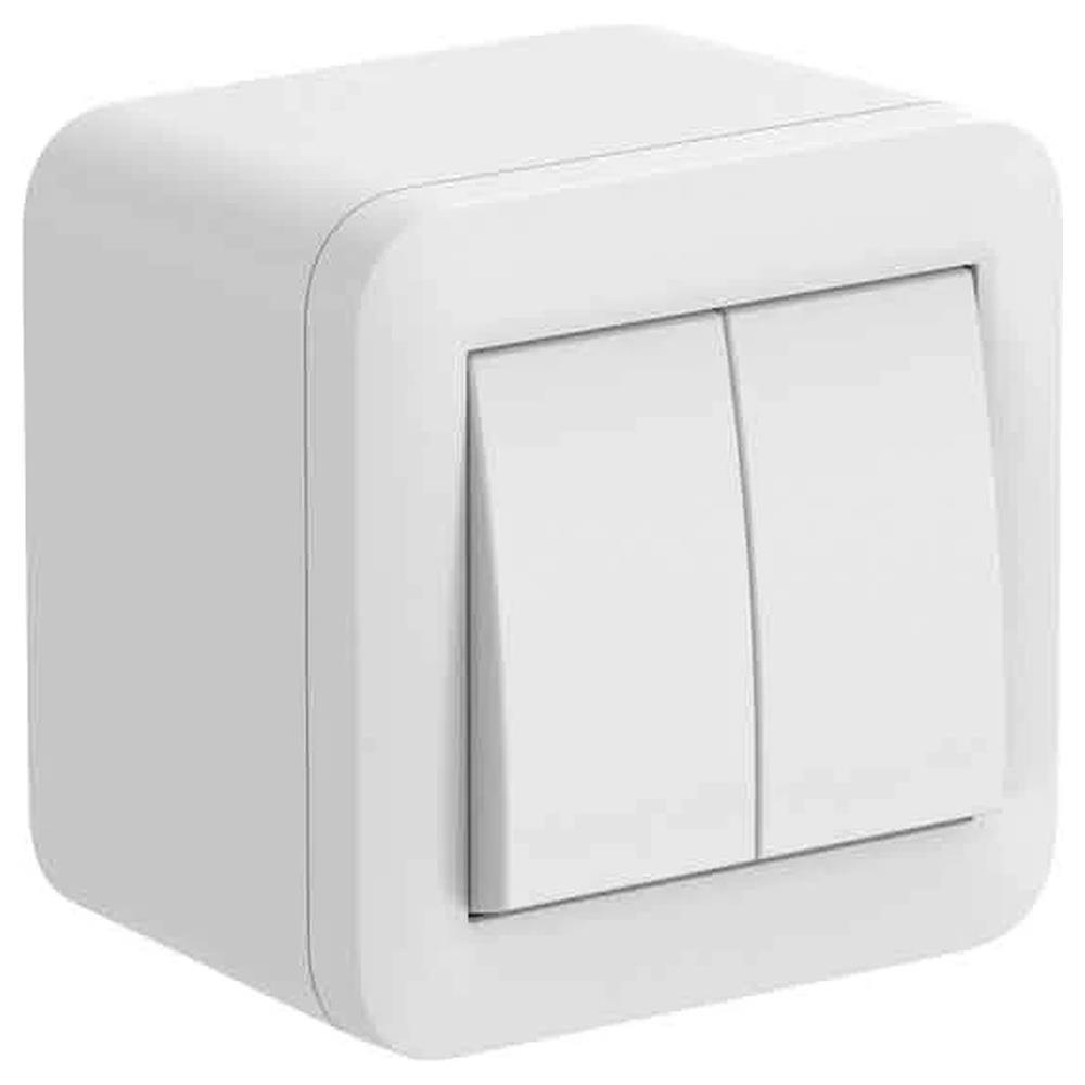 contenitore con doppio deviatore 'fixa' electraline 10a - colore bianco