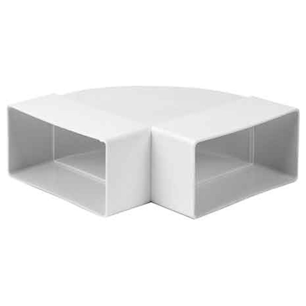 curva orizzontale per tubo rettangolare 110x55 mm