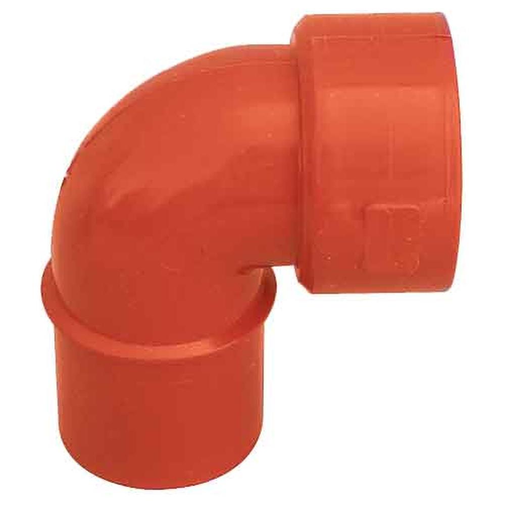curva tecnica maschio/femmina in pvc arancio 46x40