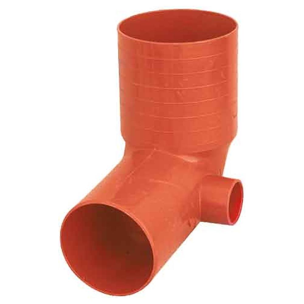 curva wc alta ad 1 innesto sinistra in pvc arancio