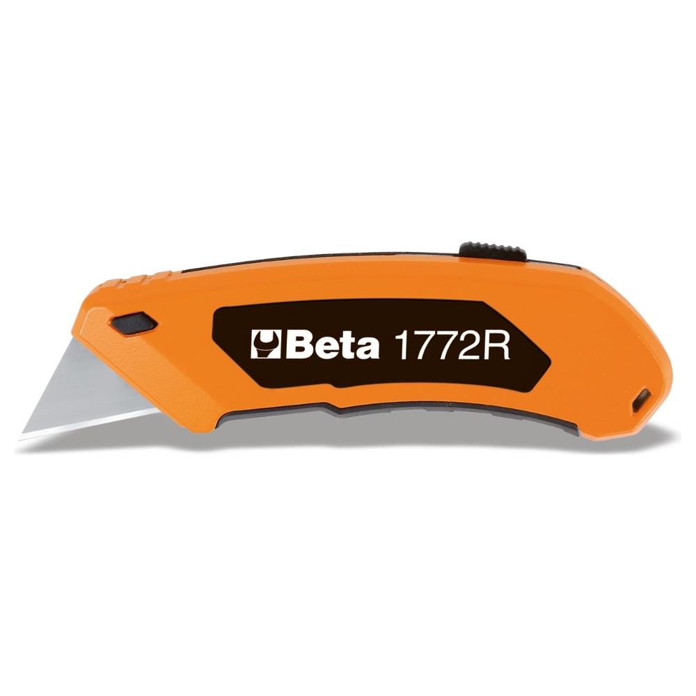 cutter a lama trapezoidale retrattile, fornito con 5 lame beta 1772r