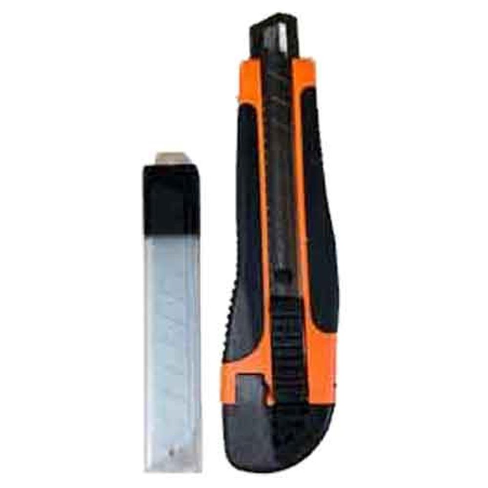 cutter plastica/metallo 18mm con lame di ricambio cardinale