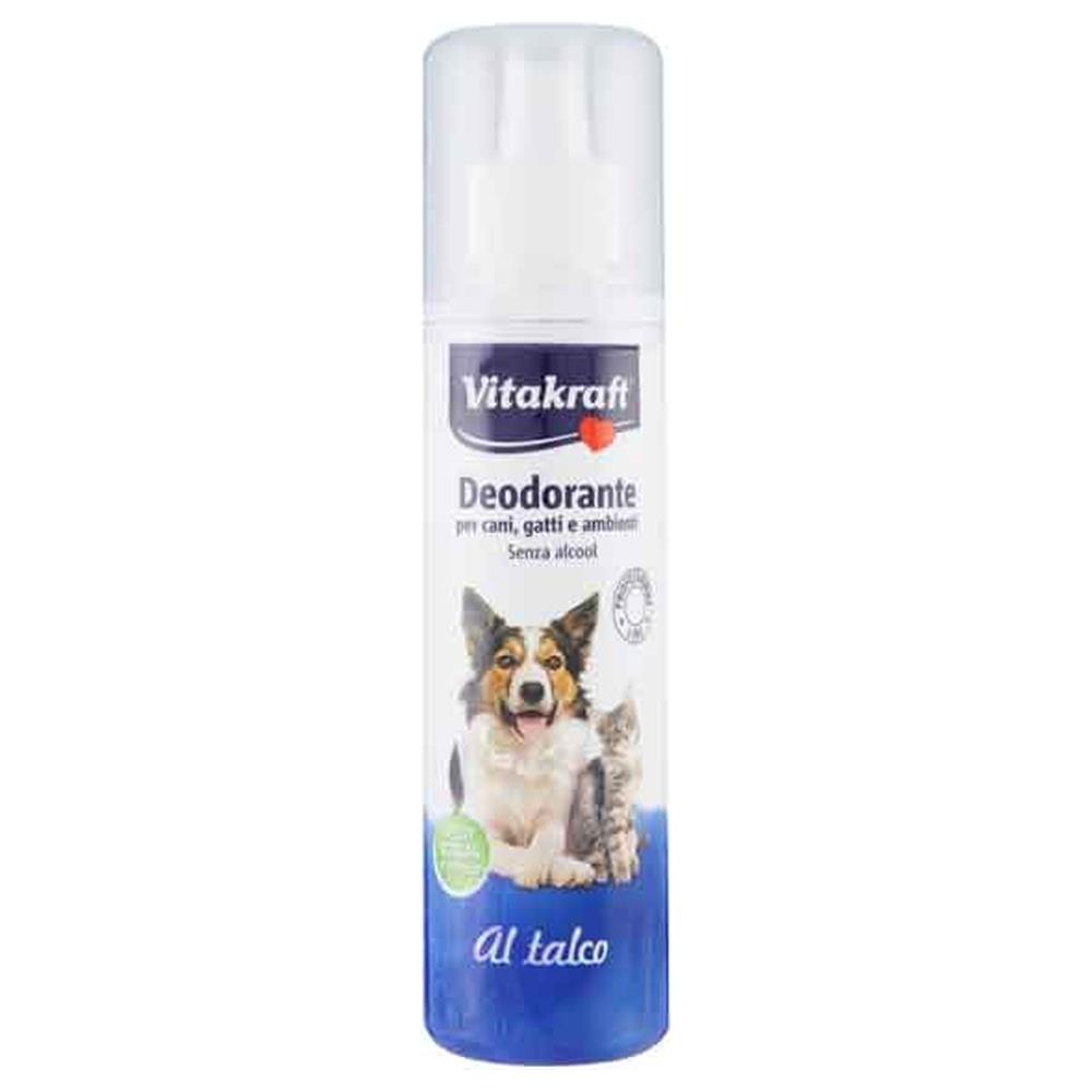deodorante delicato al talco spray per cani e gatti vitakraft 250 ml
