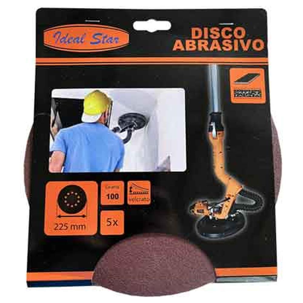 disco abrasivo velcrato per levigatrice ideal star ø 225