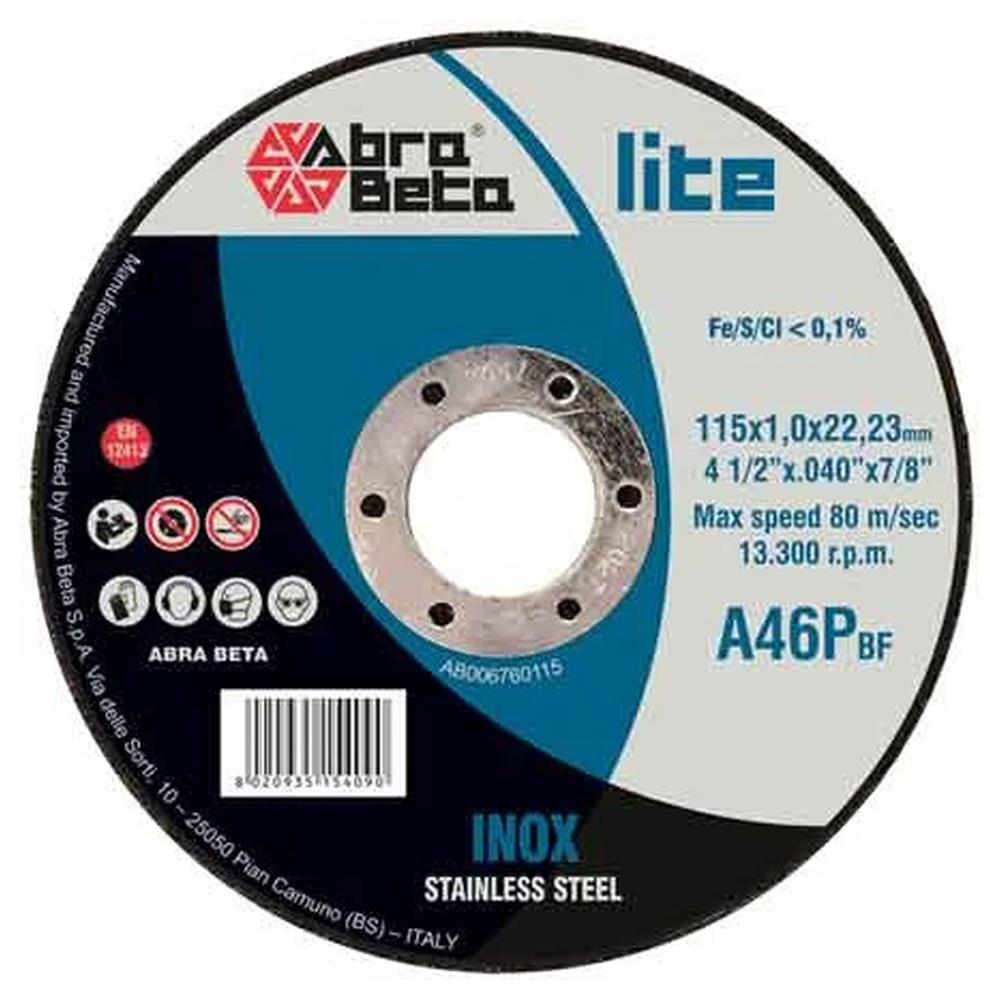 disco da taglio per inox abra beta
