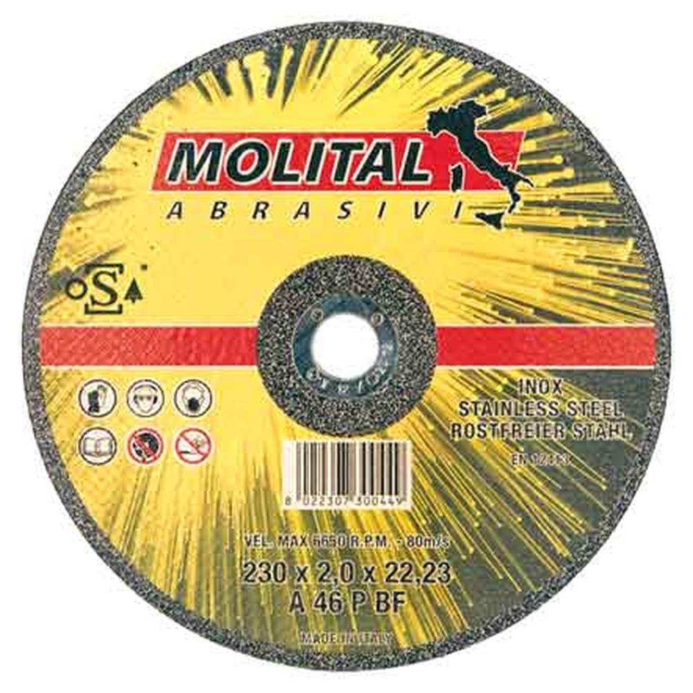 disco da taglio per inox molital
