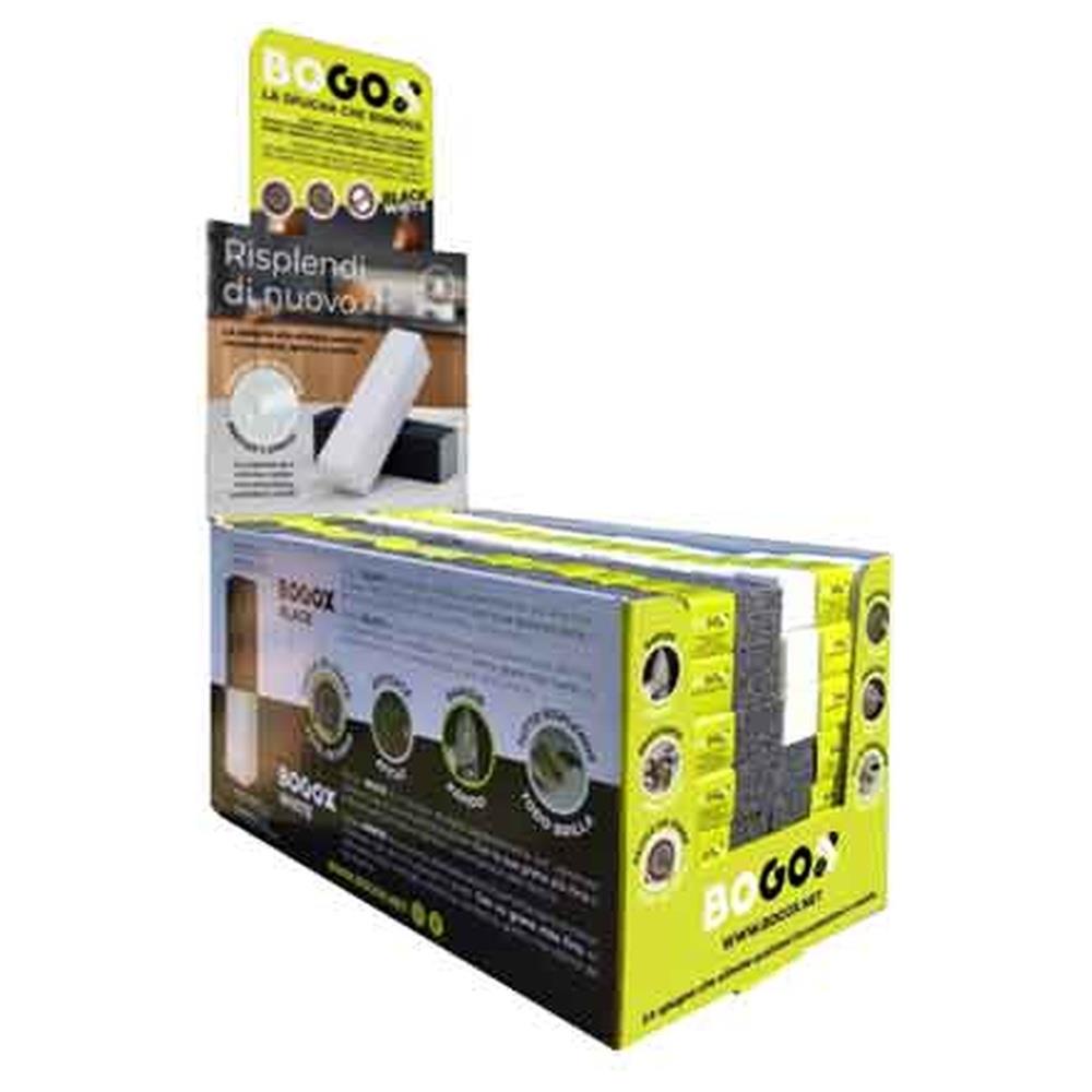 disincrostante in spugna  bogox  in expo da banco 95x25x25h mm