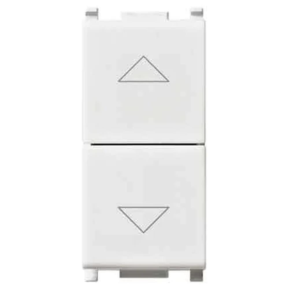 doppio pulsante c/interblocco 'plana' vimar 10ax 250v - colore bianco