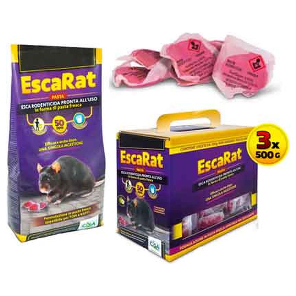 esca topicida in pasta escarat 1,5 kg (scatola 3x500gr)