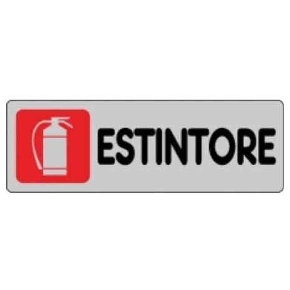 etichetta  estintore  15x15 cm