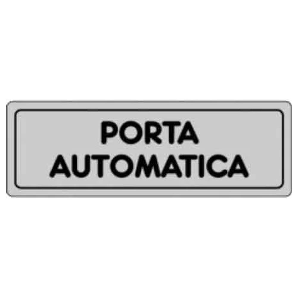etichetta  porta automatica  15x5 cm