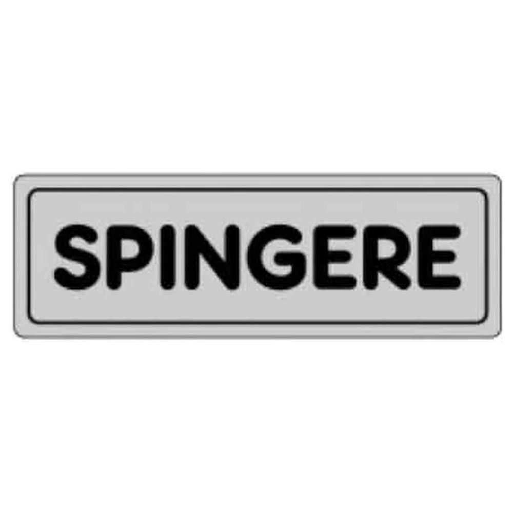 etichetta  spingere  15x5 cm