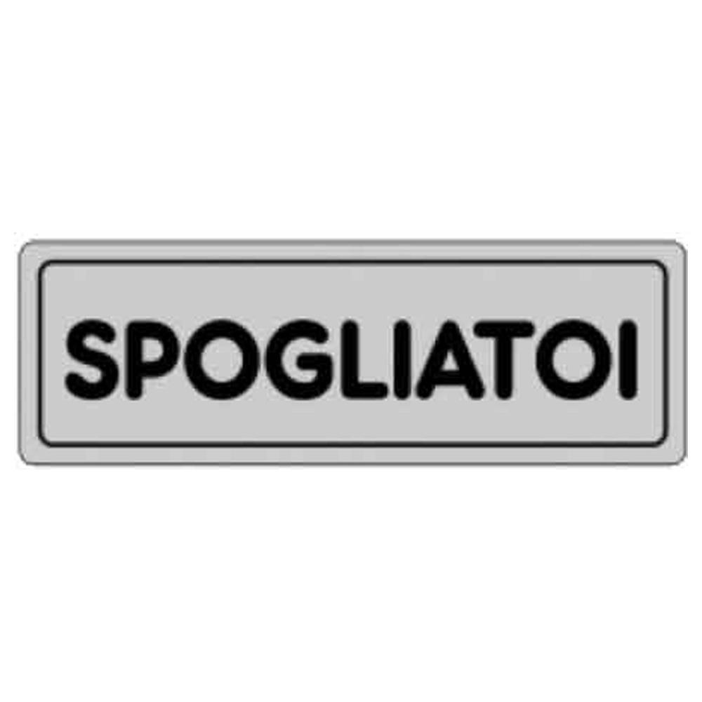 etichetta  spogliatoi  15x15 cm