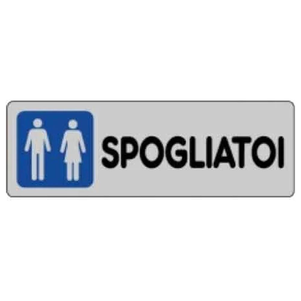 etichetta  spogliatoi uomo/donna  15x15 cm