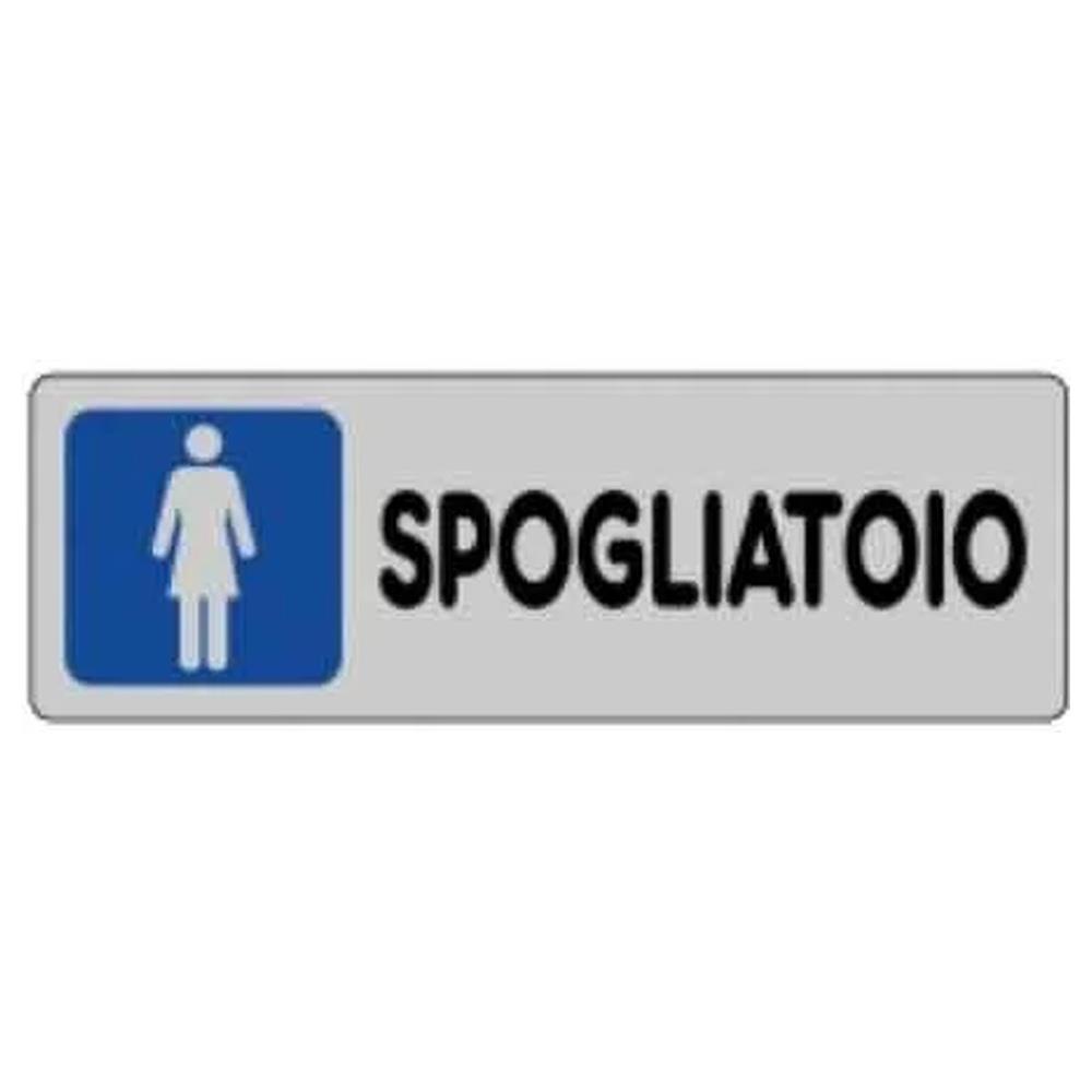 etichetta  spogliatoio donna  15x5 cm