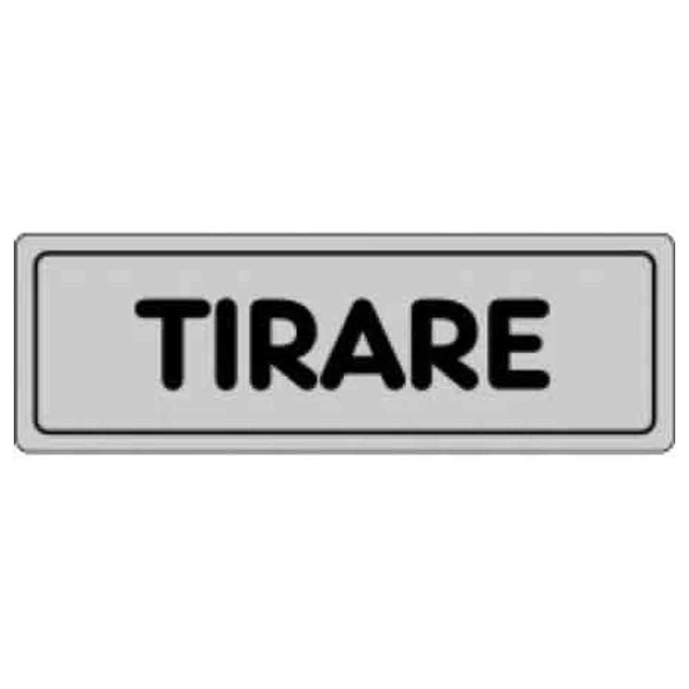 etichetta  tirare  15x5 cm