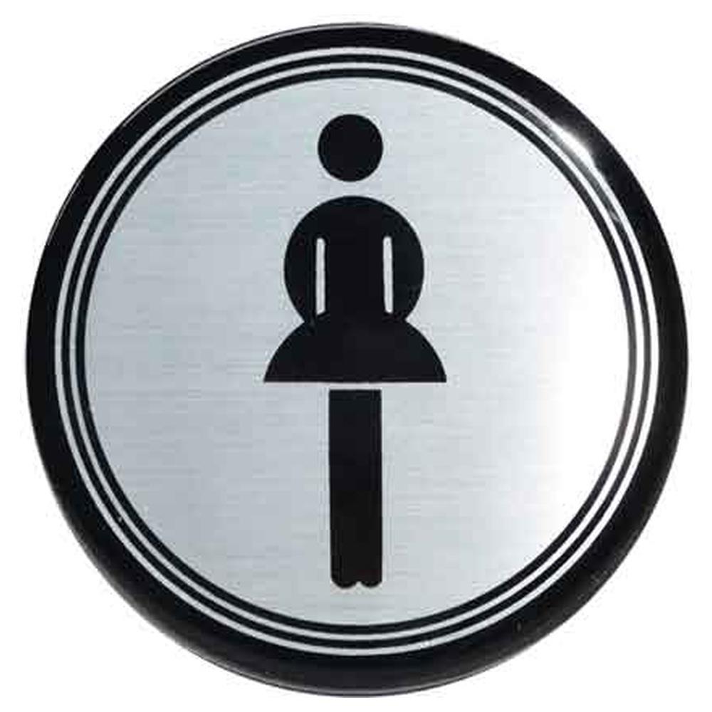 etichetta tonda 'toilette donne' ø 10 cm - pz 5
