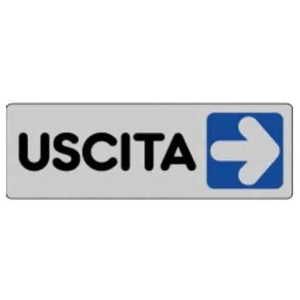 etichetta  uscita dx  15x5 cm