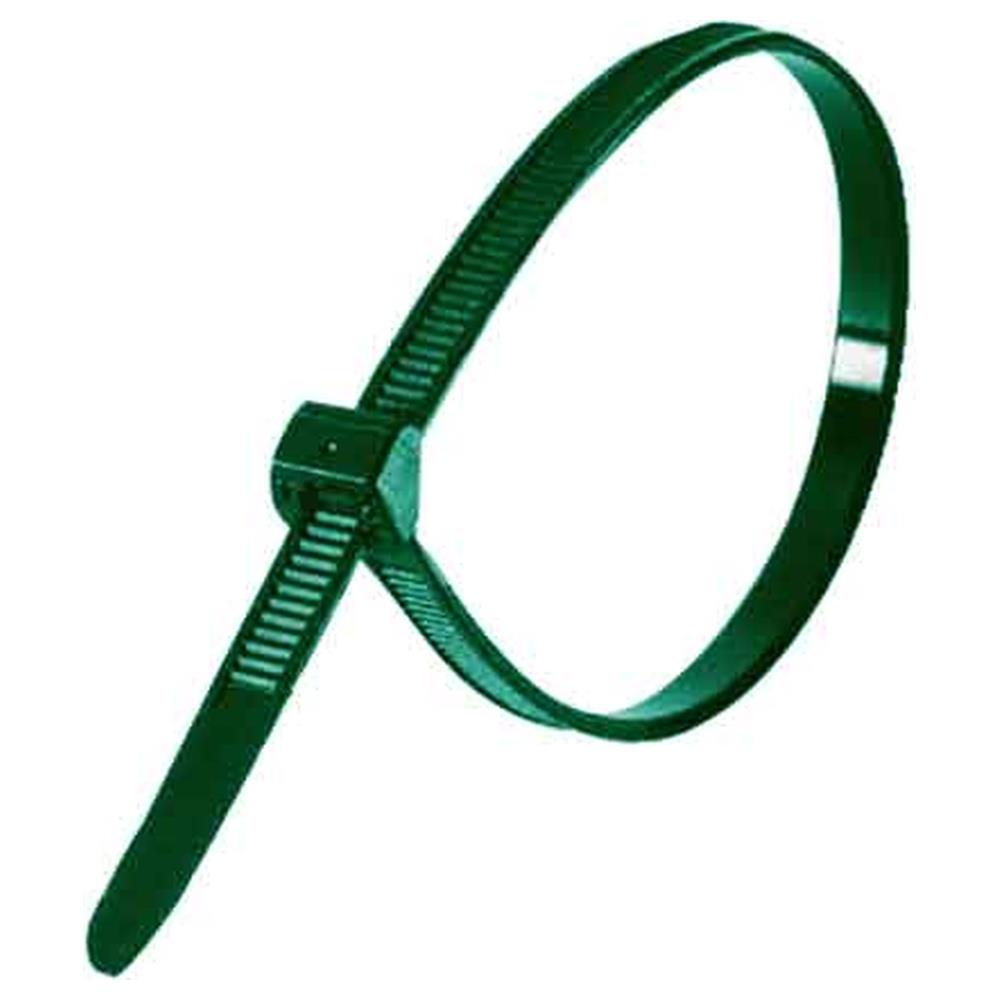 fascetta di cablaggio verde