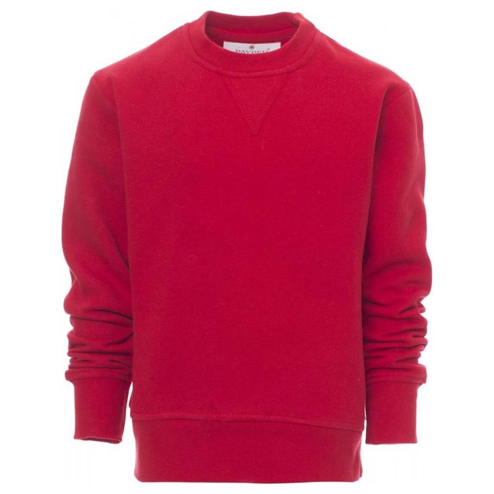 felpa bambino girocollo payper orlando kids rosso 3/4