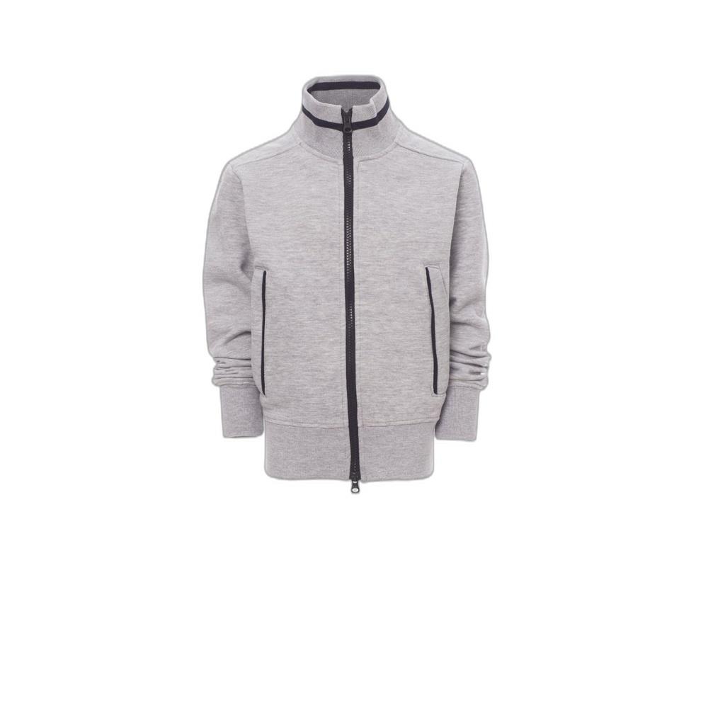 felpa bambino zip intera payper junior+ grigio melange/navy 5/6