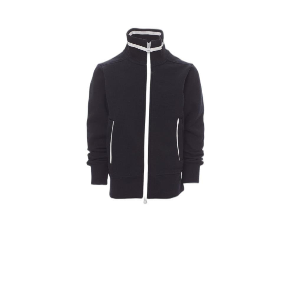 felpa bambino zip intera payper junior+ nero/bianco 5/6
