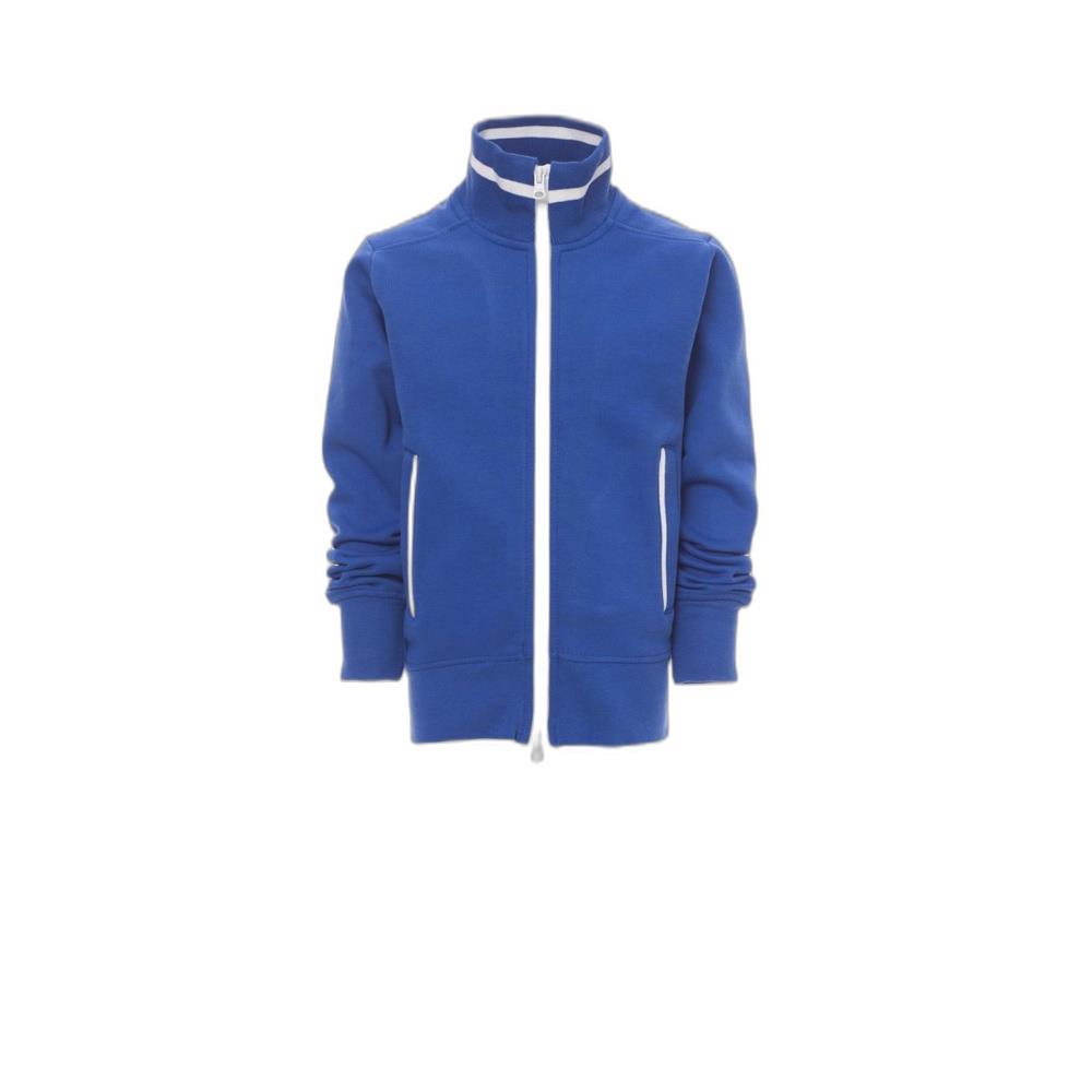 felpa bambino zip intera payper junior+ royal/bianco 5/6