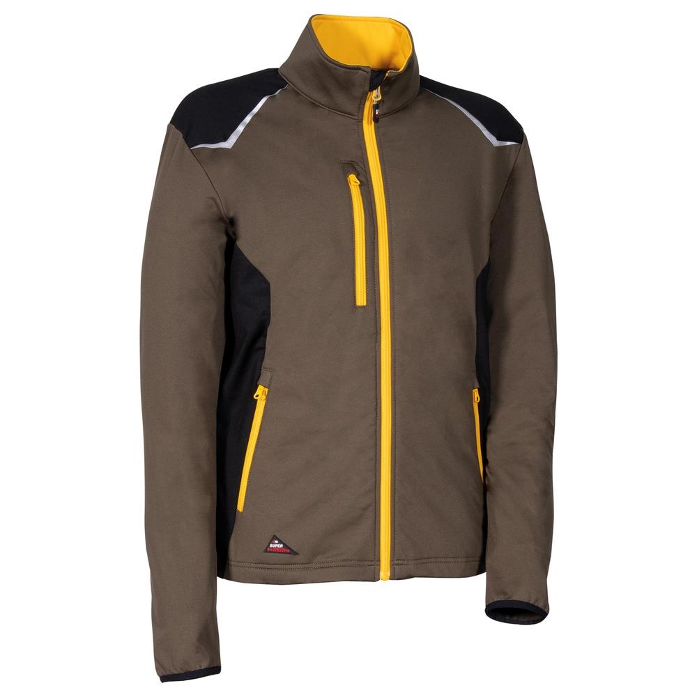 felpa cofra deurne v648 fango/nero/giallo s